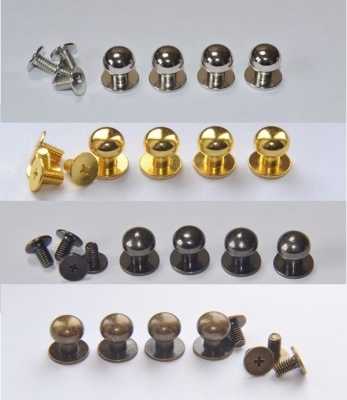 Solid Brass 10mm Knob Set (4 per set)